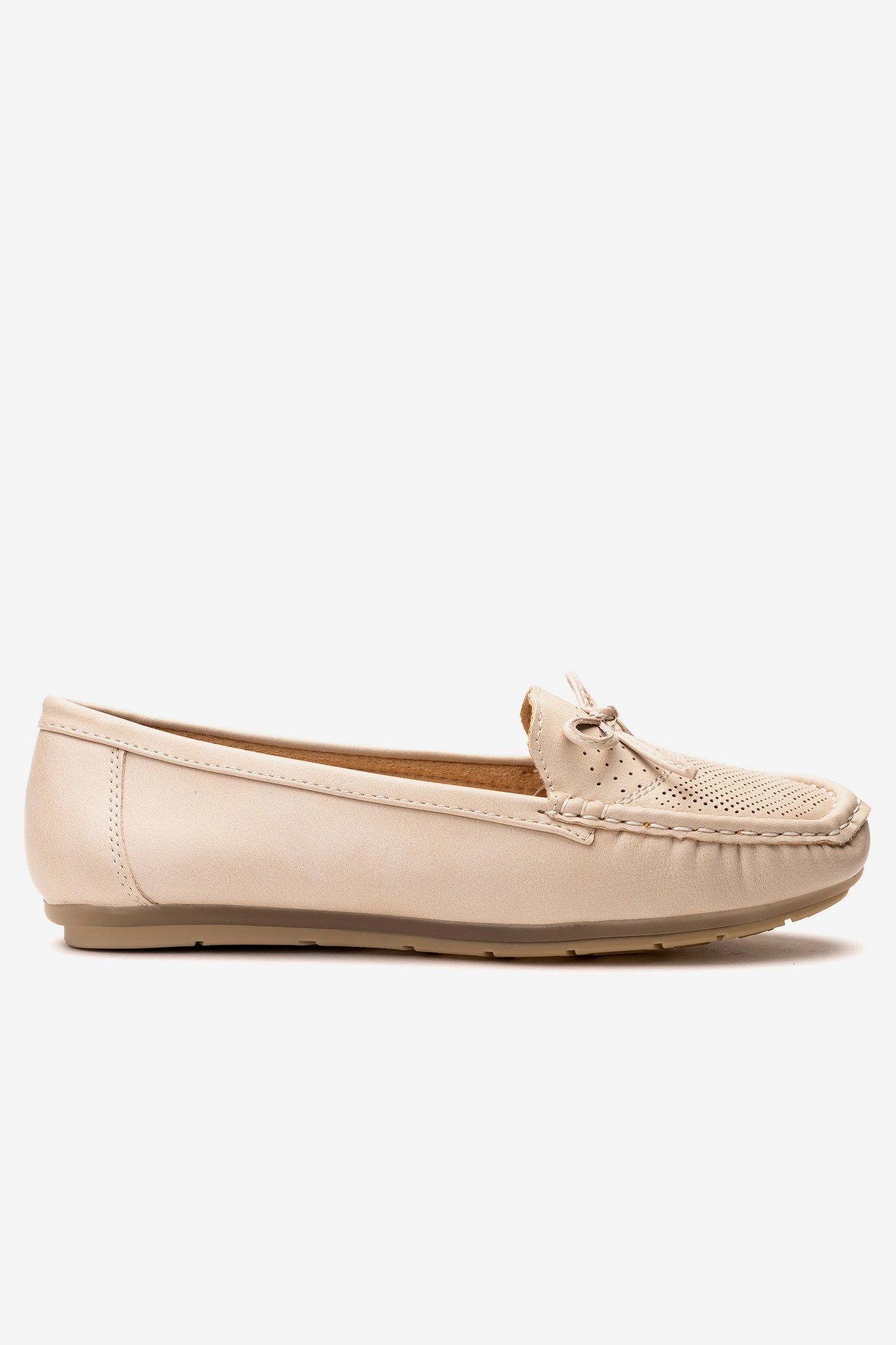 Mocasin Mujer Beige Alessia Chancleta Chancleta
